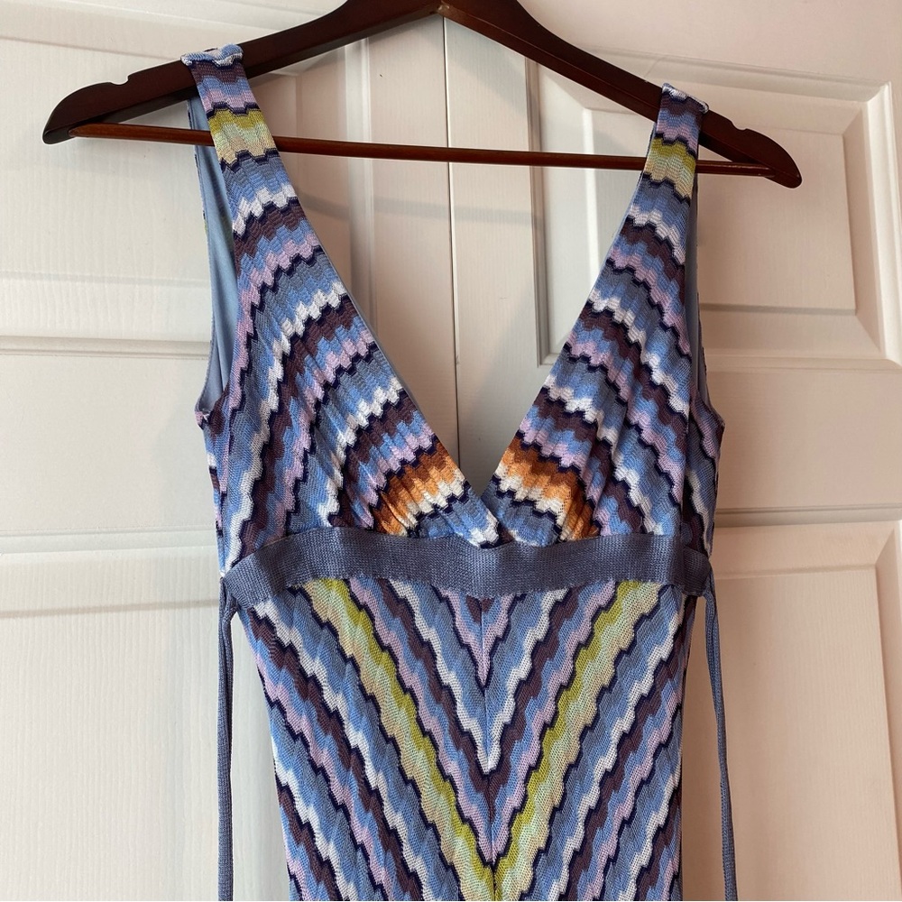 Missoni Multicolor Chevron Knit Dress IT40